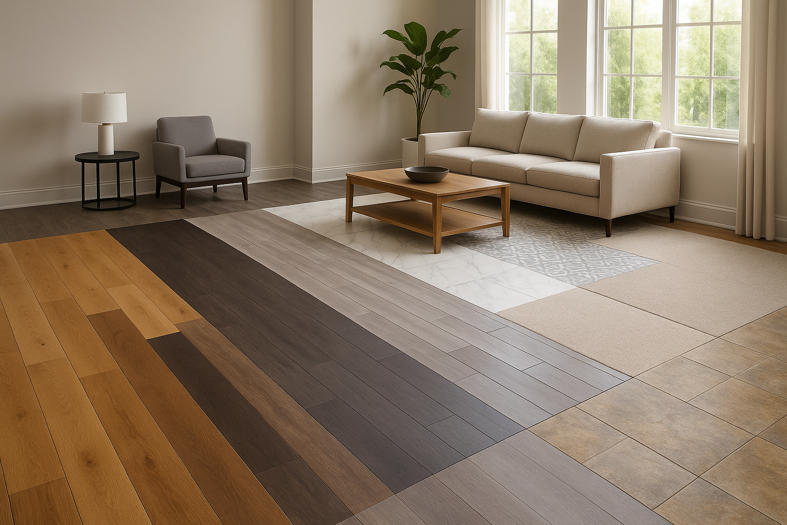 CREATE IMAGE SHOWCASING FLOORING 